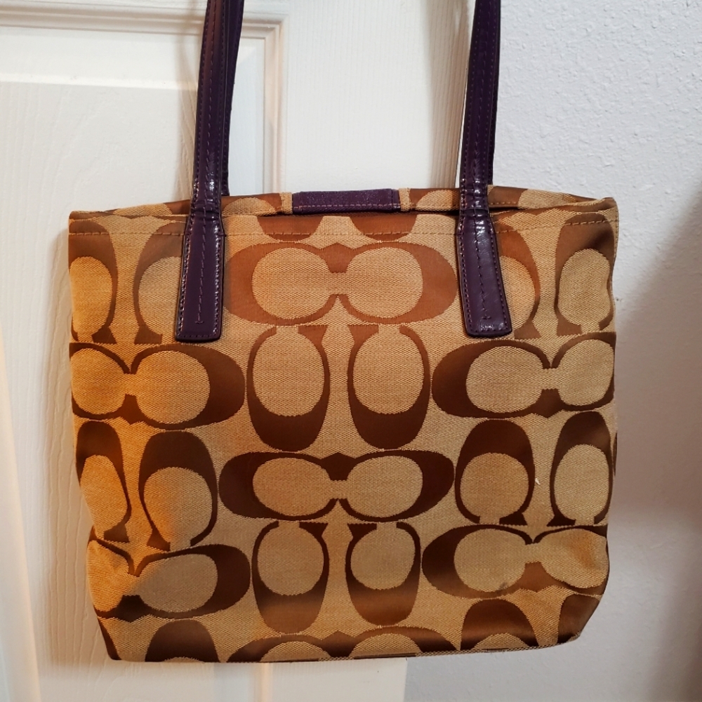Coach Brown Tote - Picture 6 of 14